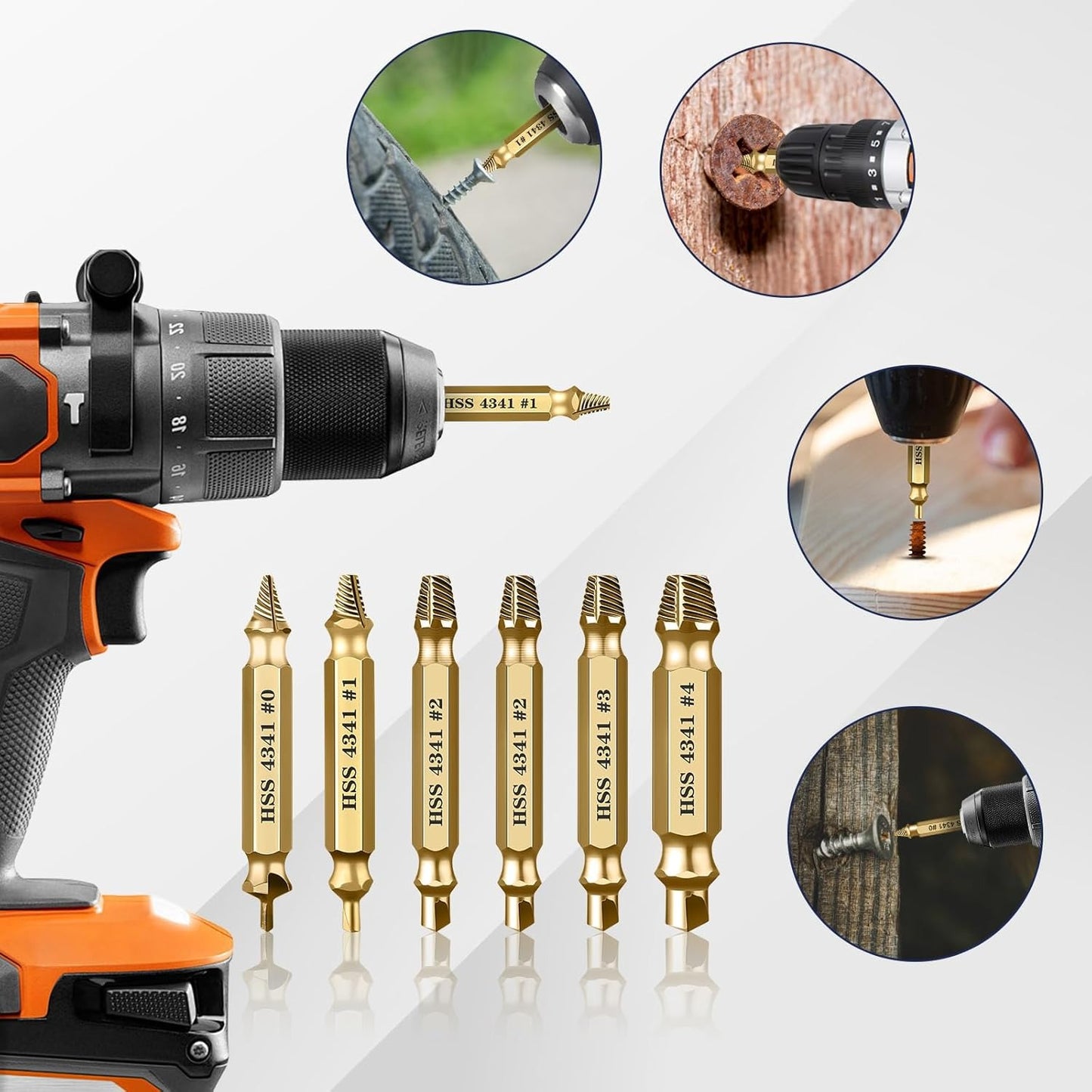 🔥LAST DAY -BUY 1 GET 1 FREE-$14.99 EACH🎁Damaged Screw Extractor Kit