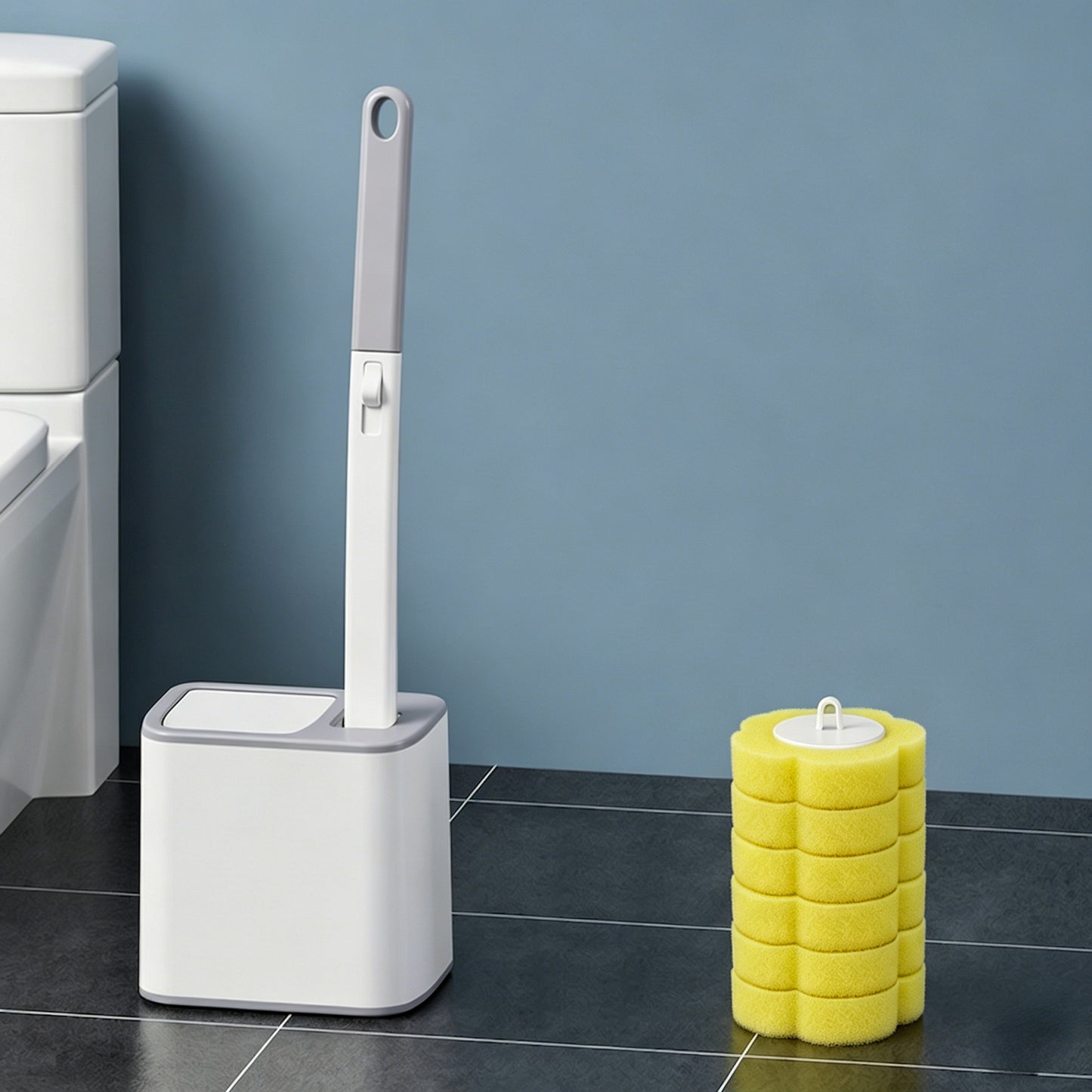 ✨ The Future of Bathroom Hygiene - 49% OFF Today only!🎁Toilet brush with replaceable heads