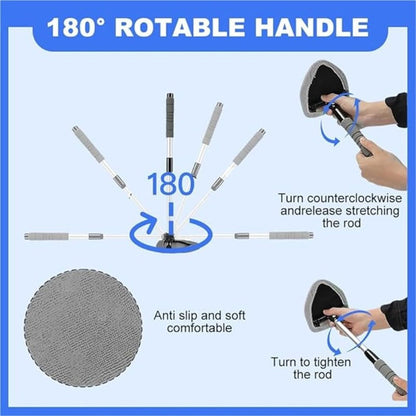 🚨 Flash Sale: 49% OFF Ends Tonight!🎁Rotating Microfiber Window Cleaner