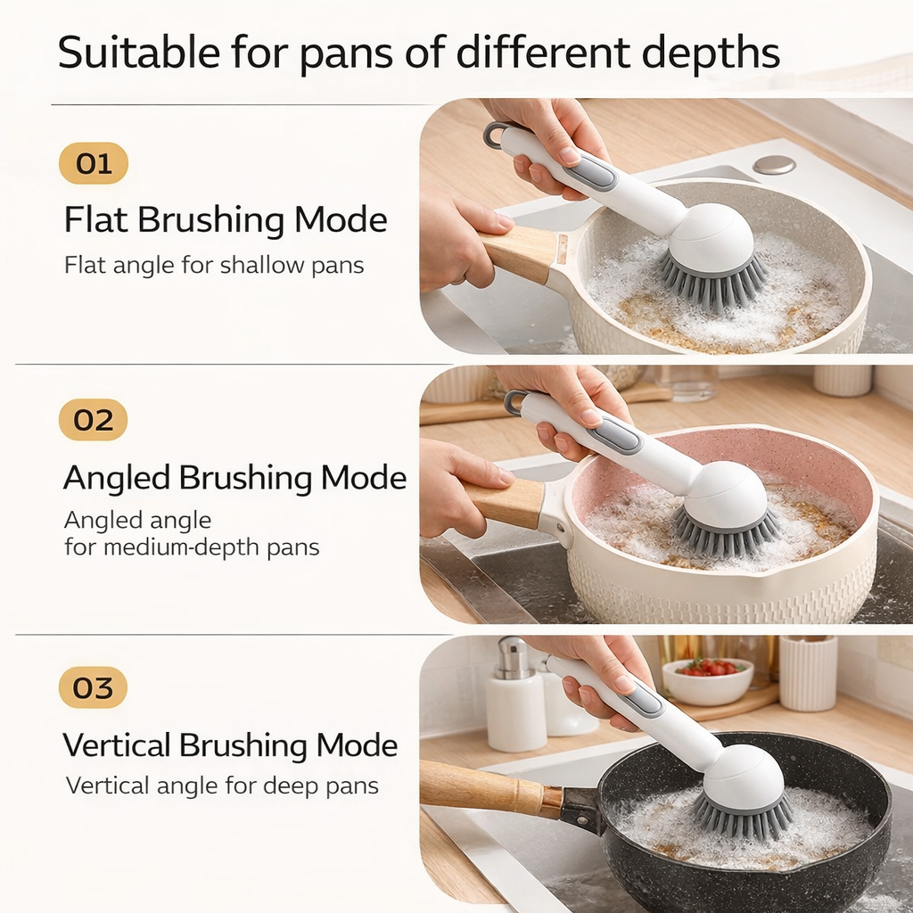 🔥LAST DAY -BUY 1 GET 1 FREE-$14.99 EACH🎁Multi-purpose dish brush