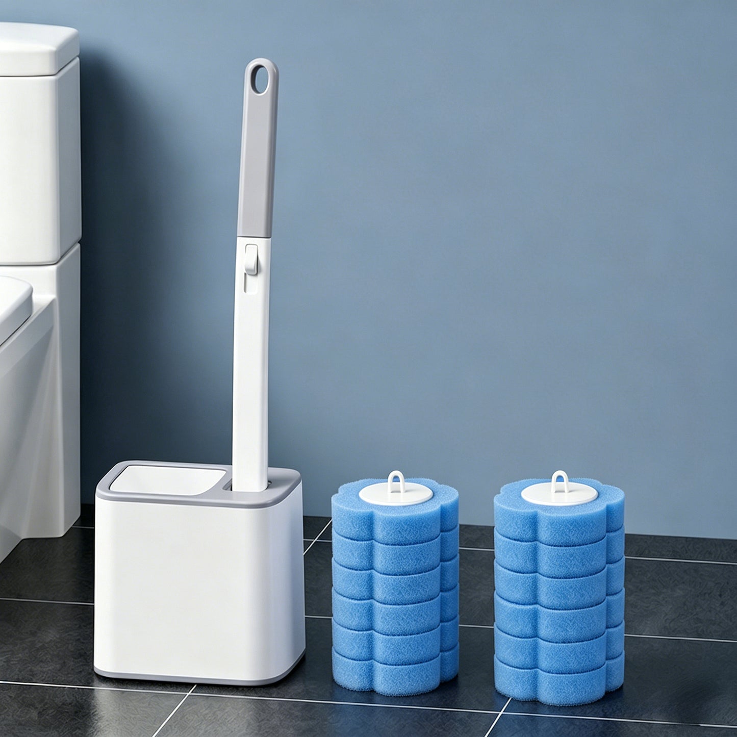 ✨ The Future of Bathroom Hygiene - 49% OFF Today only!🎁Toilet brush with replaceable heads