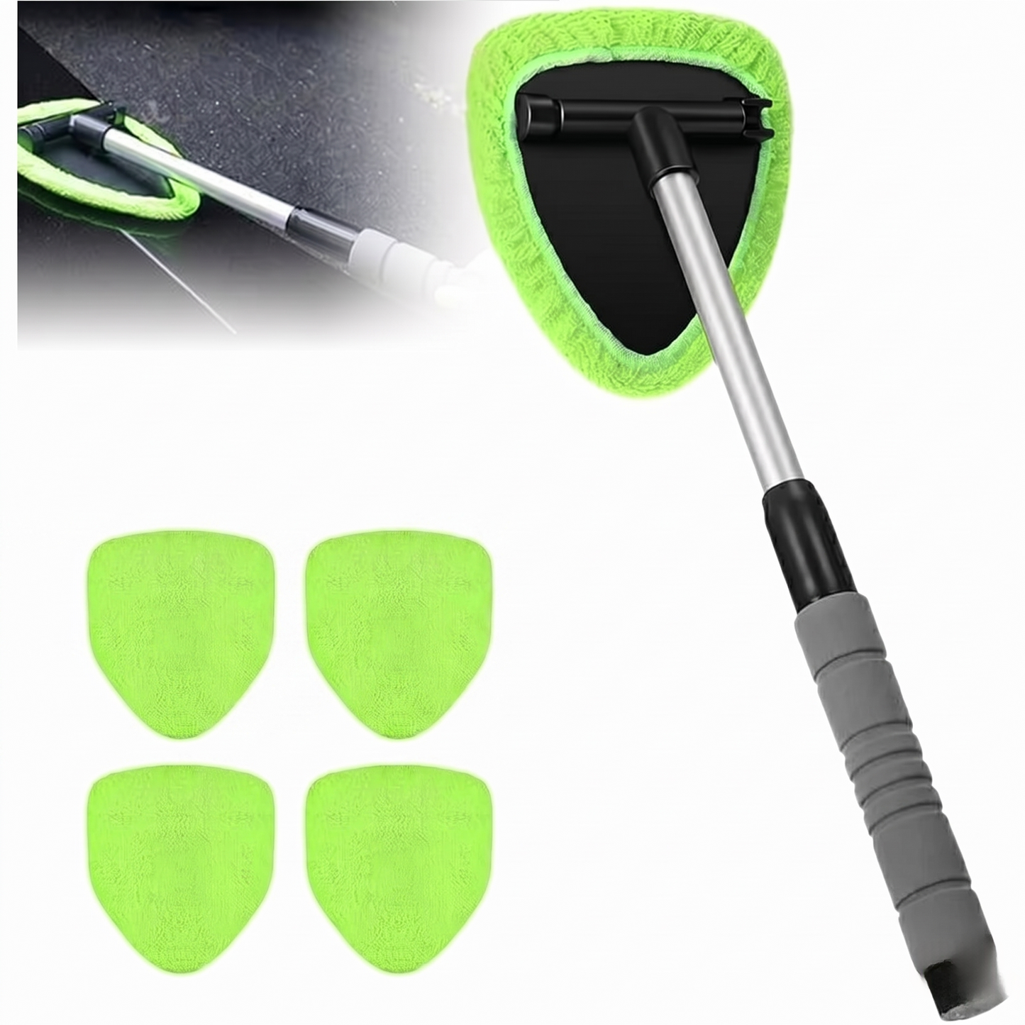 🚨 Flash Sale: 49% OFF Ends Tonight!🎁Rotating Microfiber Window Cleaner