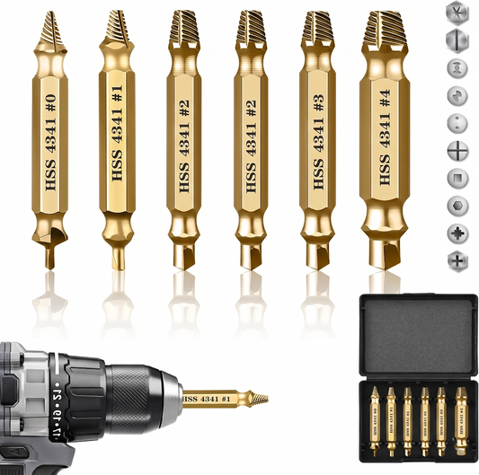 🔥LAST DAY -BUY 1 GET 1 FREE-$14.99 EACH🎁Damaged Screw Extractor Kit