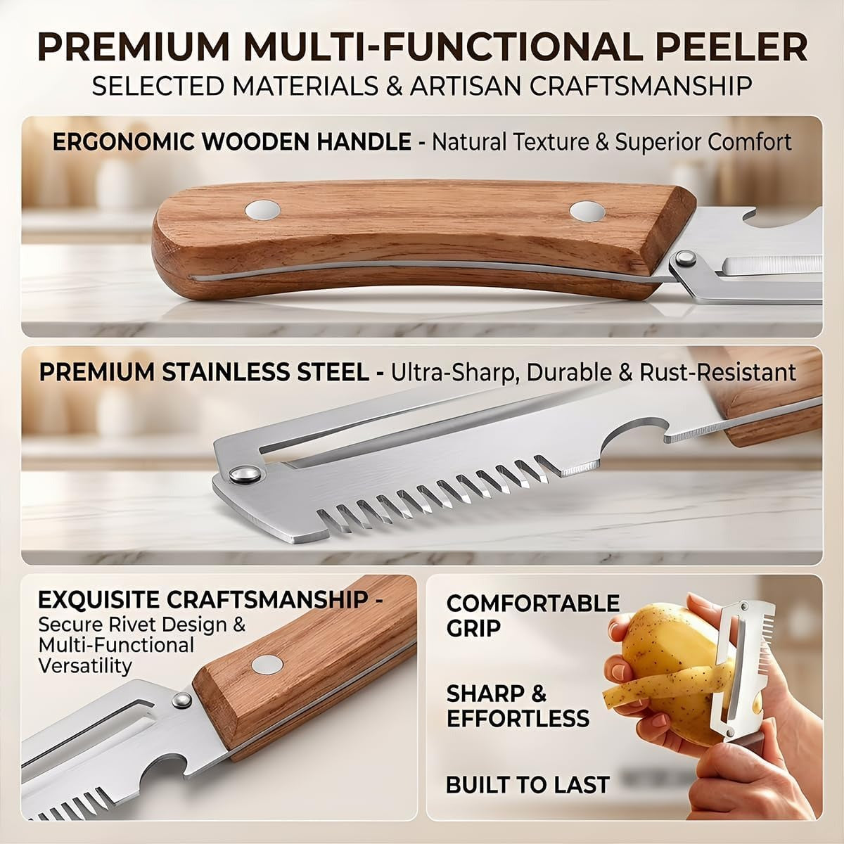 🔥LAST DAY -BUY 2 GET 1FREE-$9.99 EACH🎁Vegetable Peeler for Kitchen