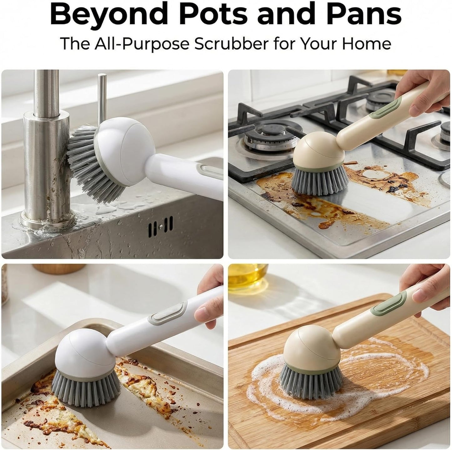 🔥LAST DAY -BUY 1 GET 1 FREE-$14.99 EACH🎁Multi-purpose dish brush