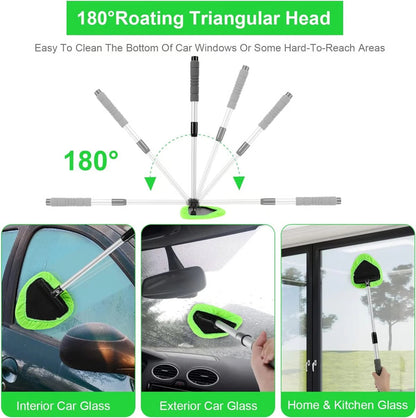 🚨 Flash Sale: 49% OFF Ends Tonight!🎁Rotating Microfiber Window Cleaner