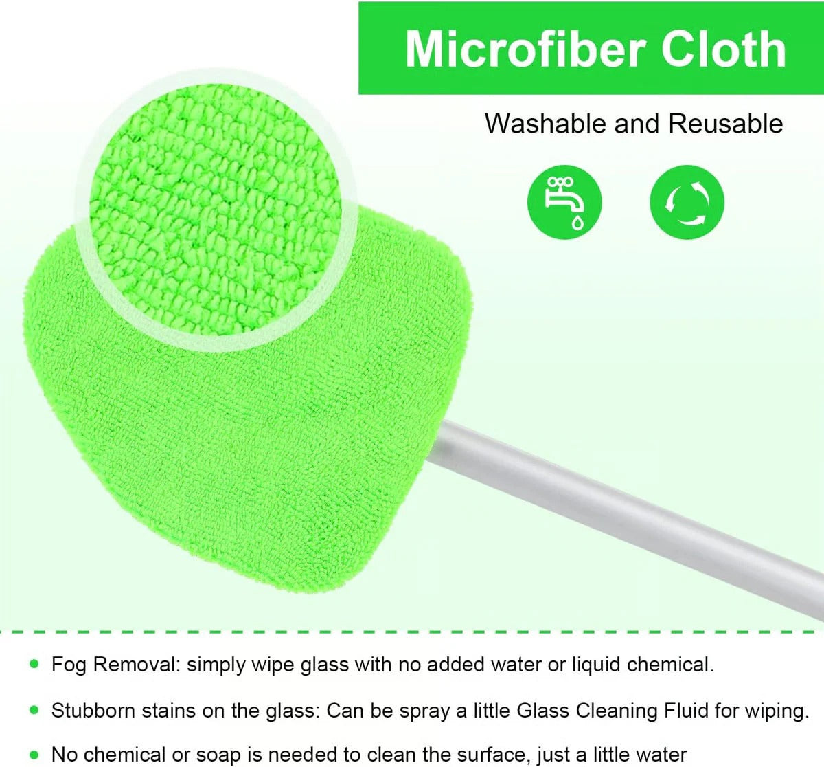 🚨 Flash Sale: 49% OFF Ends Tonight!🎁Rotating Microfiber Window Cleaner