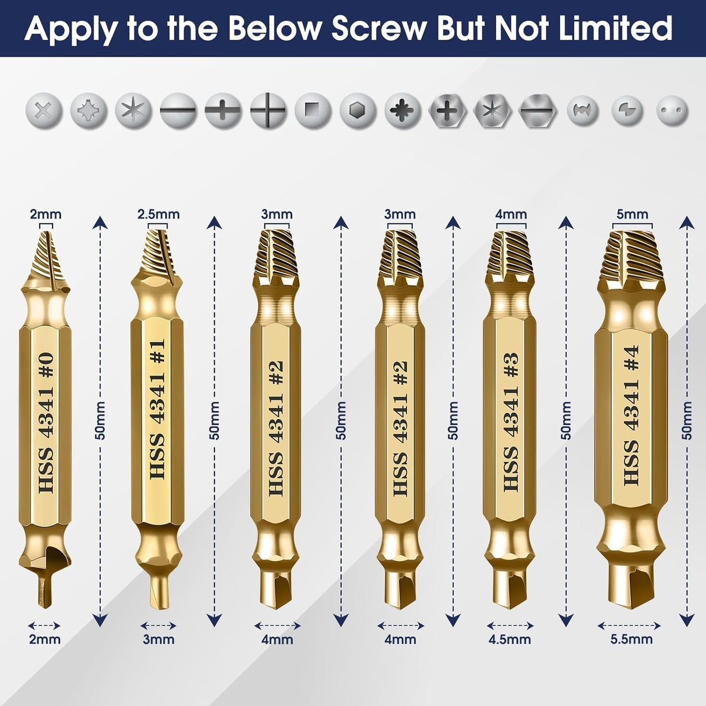 🔥LAST DAY -BUY 1 GET 1 FREE-$14.99 EACH🎁Damaged Screw Extractor Kit