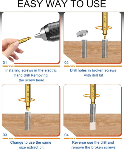 🔥LAST DAY -BUY 1 GET 1 FREE-$14.99 EACH🎁Damaged Screw Extractor Kit