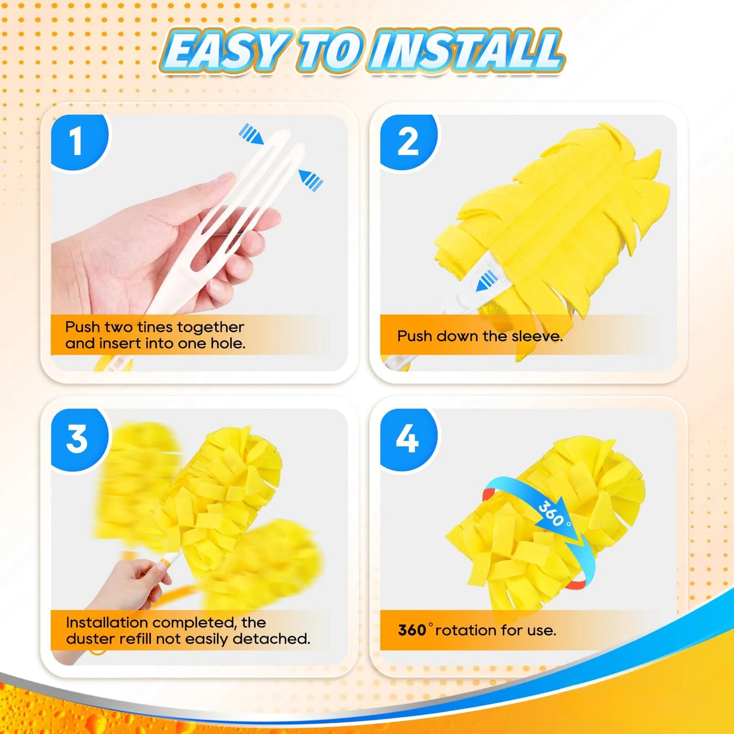 🏠Summer Refresh: Buy 3Get 3FREE— $4.99EACH🎁360-Degree Dust Collector