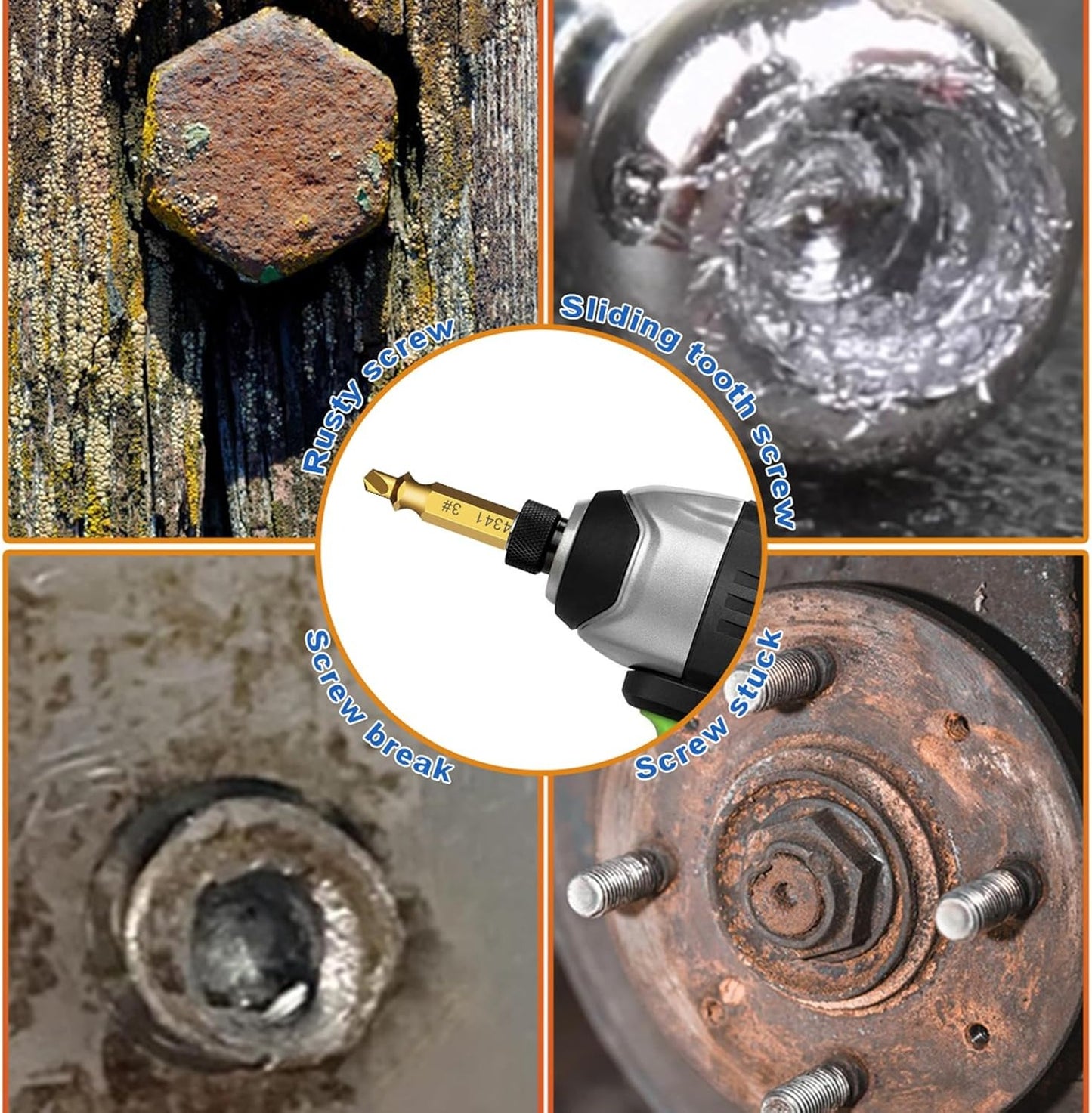 🔥LAST DAY -BUY 1 GET 1 FREE-$14.99 EACH🎁Damaged Screw Extractor Kit