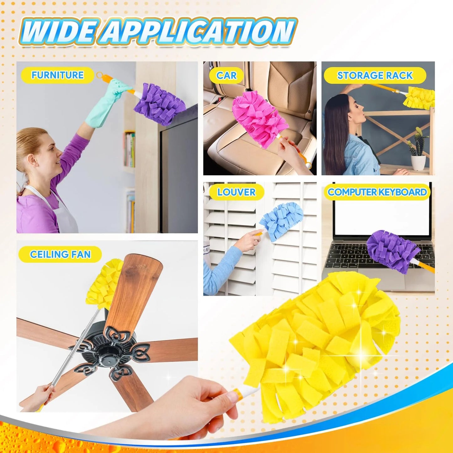 🏠Summer Refresh: Buy 3Get 3FREE— $4.99EACH🎁360-Degree Dust Collector